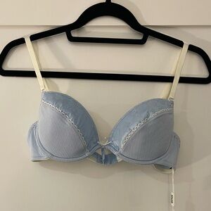 Dolce & Gabbana Blue Logo Bra 36B